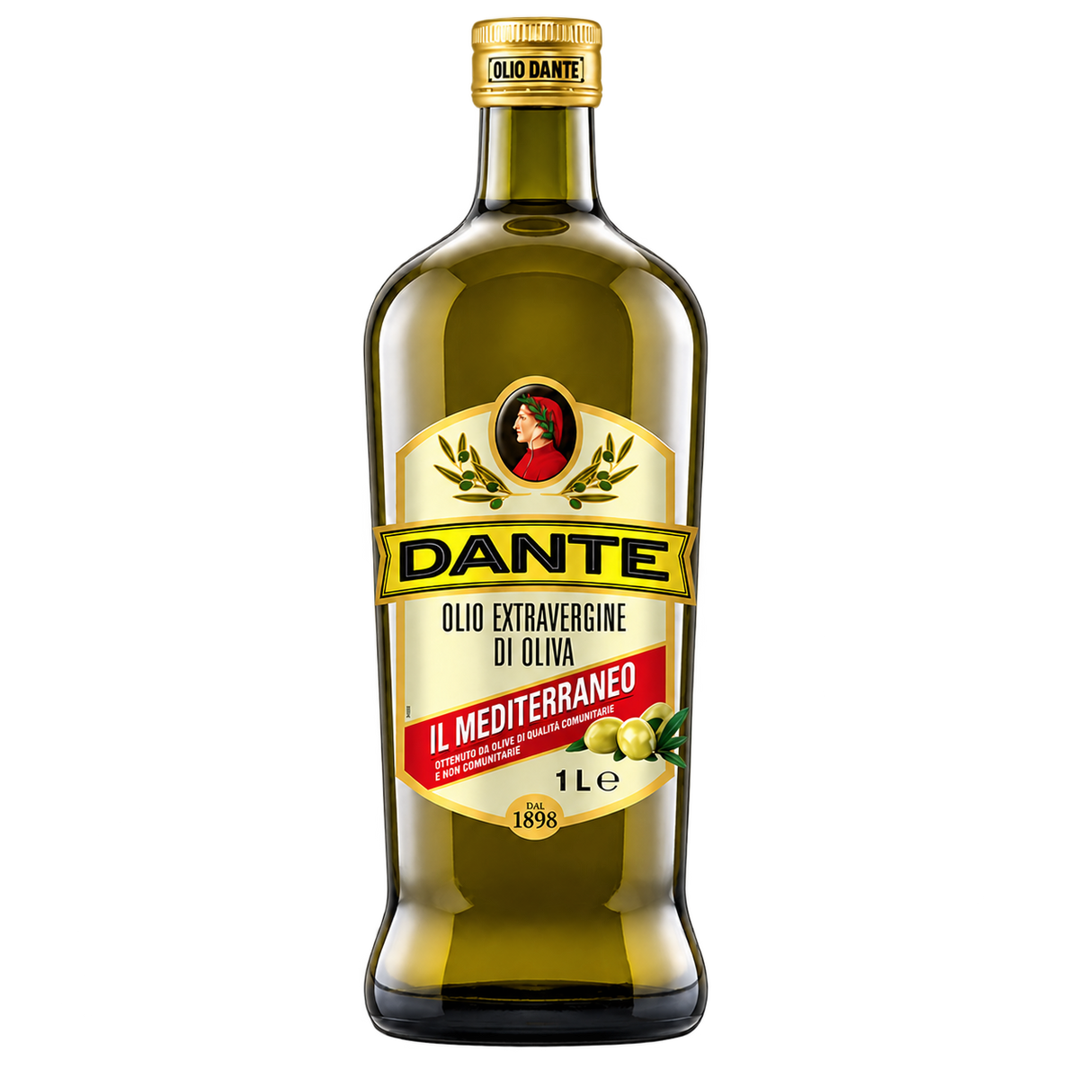 Olio Dante Il Mediterraneo – Olivenöl Extra Vergine 1 Liter