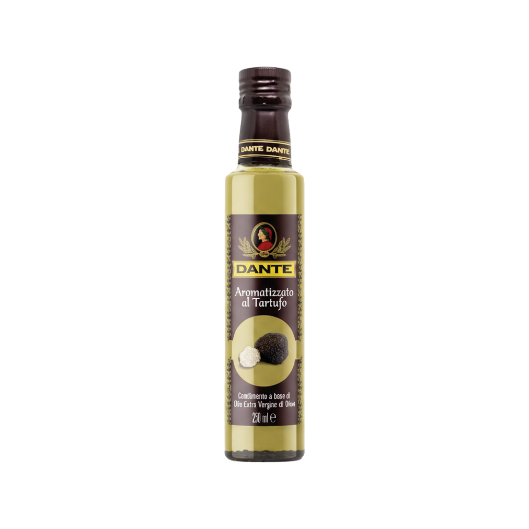 Trüffelöl Olio Dante – Olivenöl Extra Vergine mit schwarzem Trüffel 250 ml