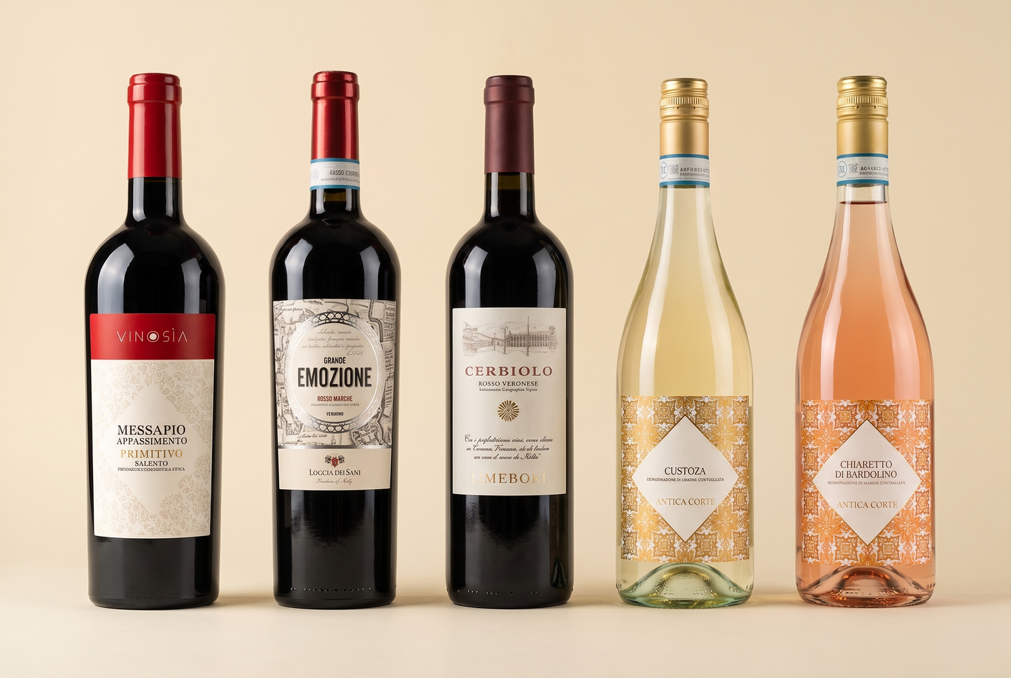 Probierpaket Pasta e Vino – sechs Weine zu Pastasaucen