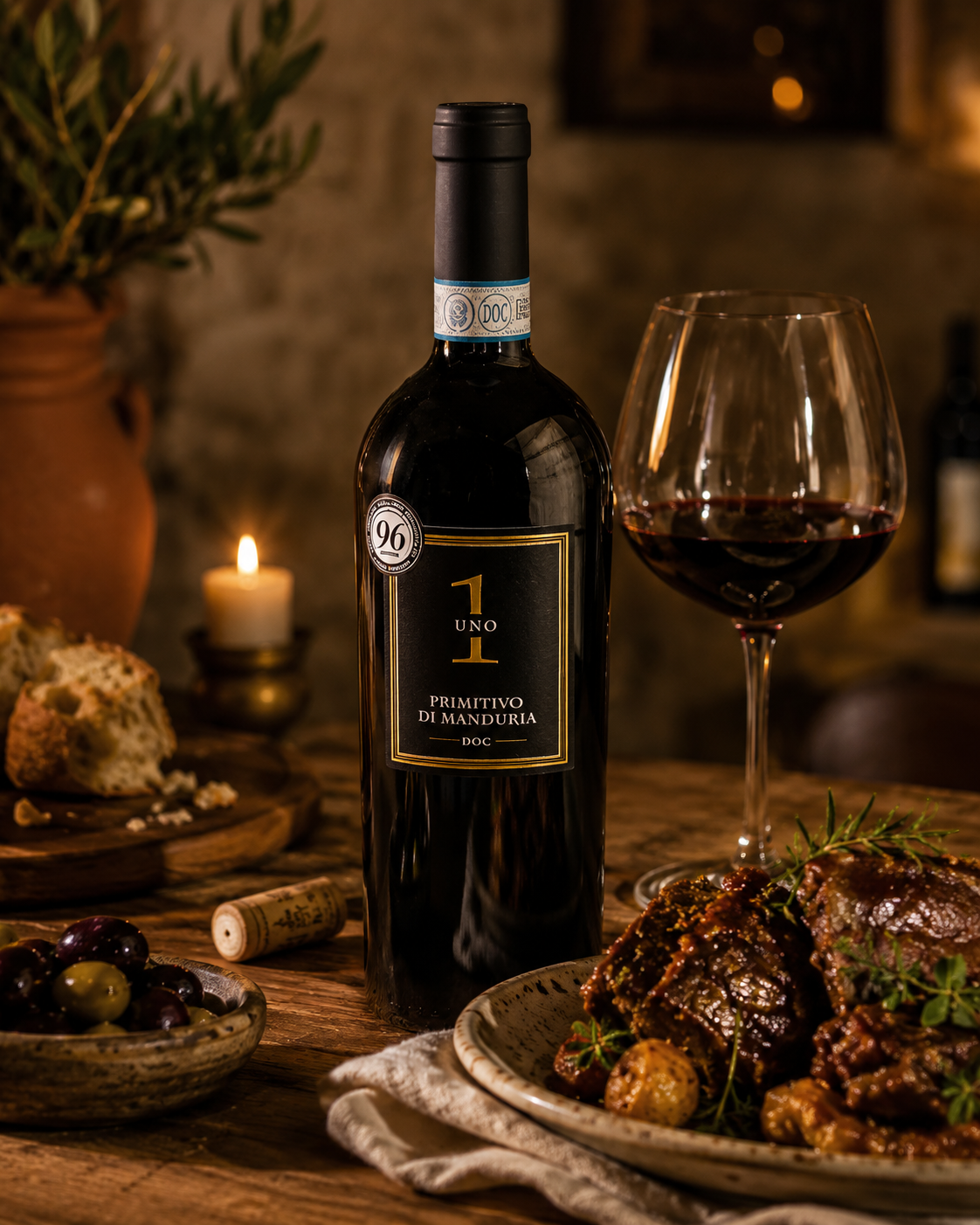 Masseria La Volpe 1 UNO Primitivo di Manduria 96 DOC