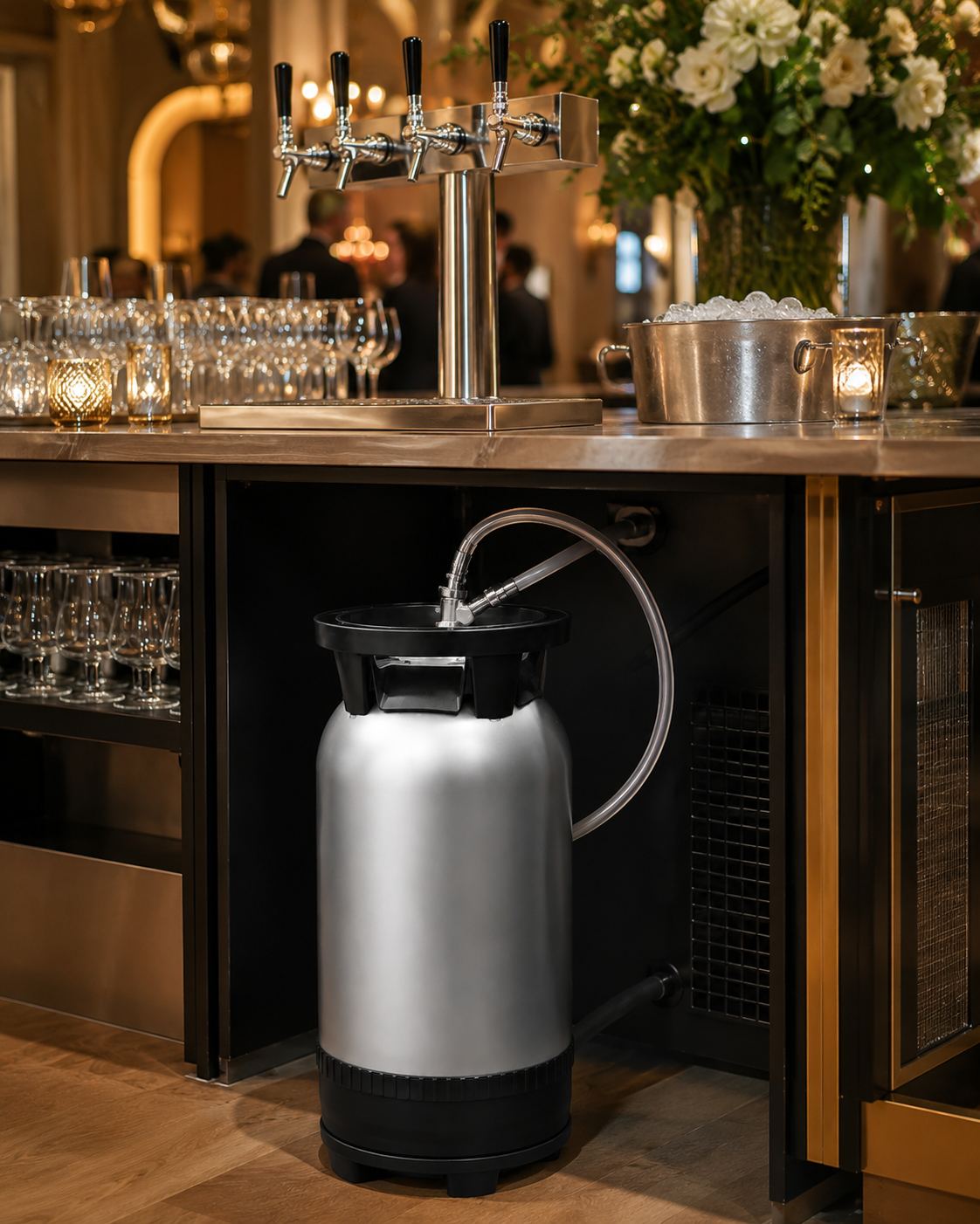 Stiller Rotwein Primitivo Puglia IGT 24 L – italienischer Rotwein im Einweg-Keg für Ausschank & Events