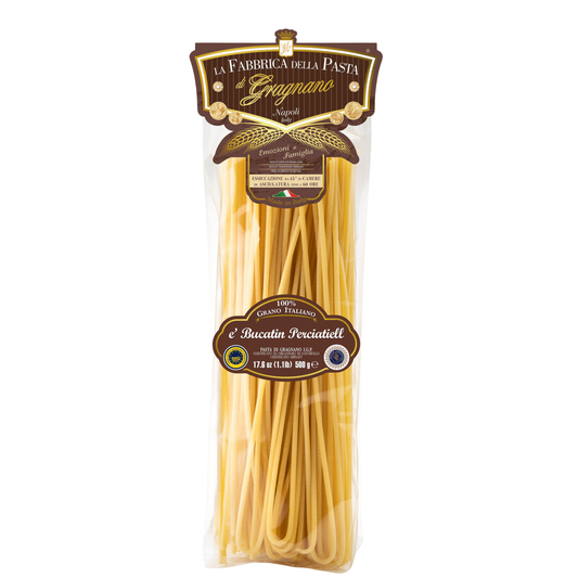 Bucatini „perciatiell“ IGP 500 g – Verpackung