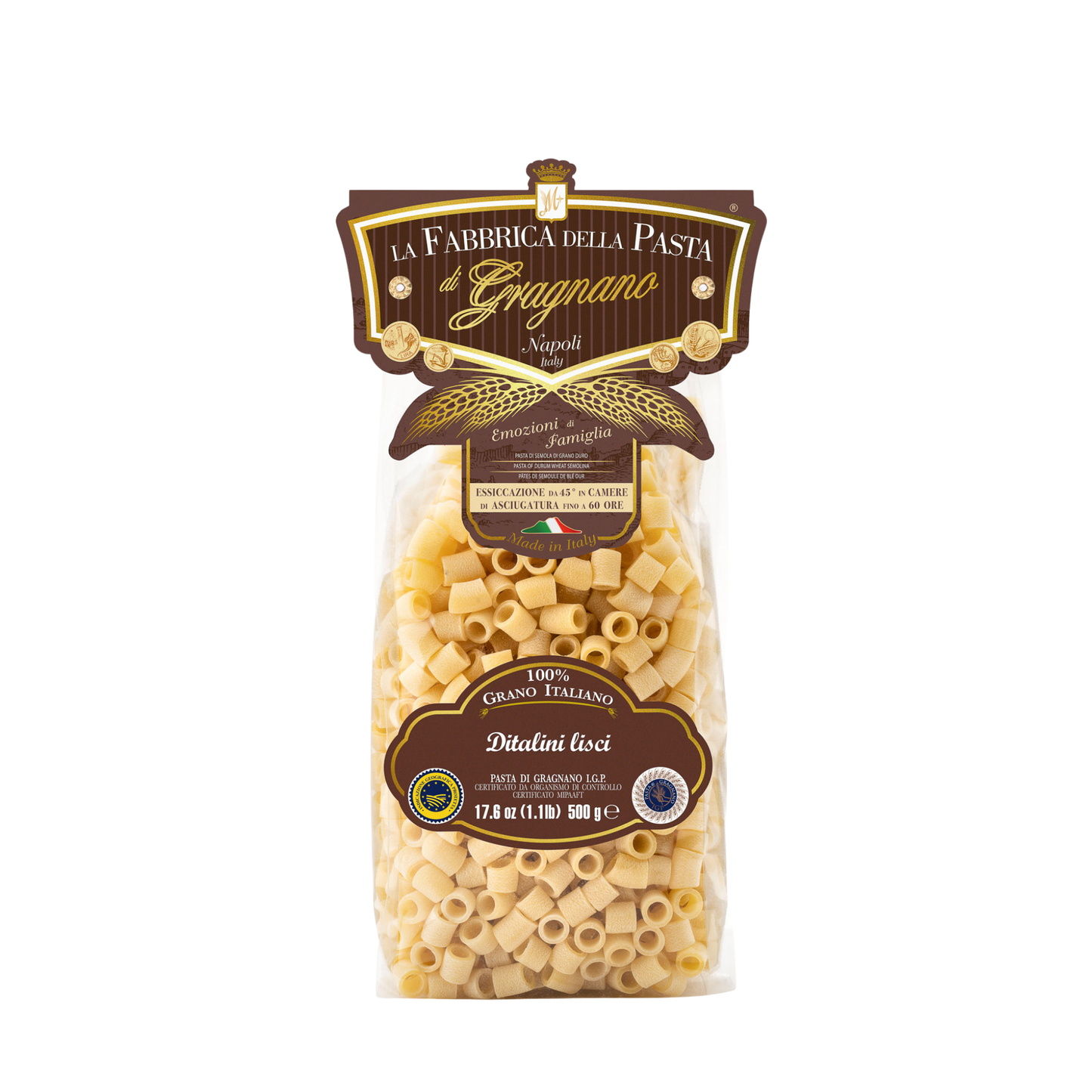Ditaloni lisci IGP 500 g – Verpackung