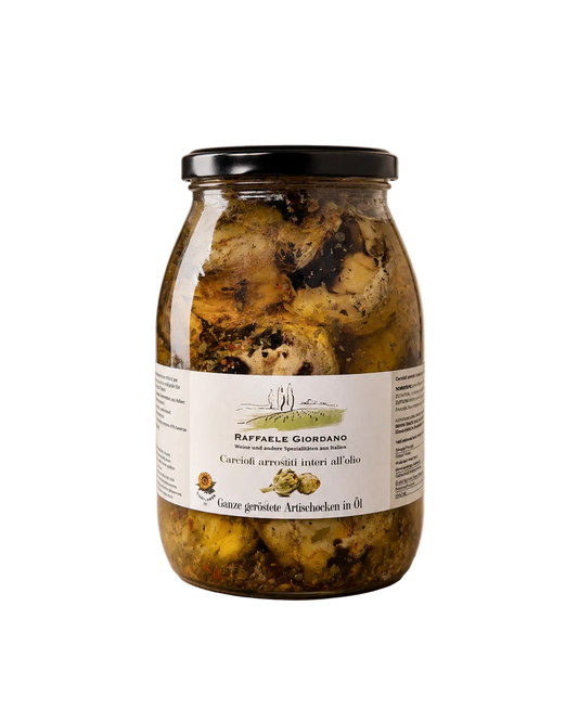 Raffaele Giordano Carciofi arrostiti interi all'olio (ganze geröstete Artischocken in Öl) 1062 ml
