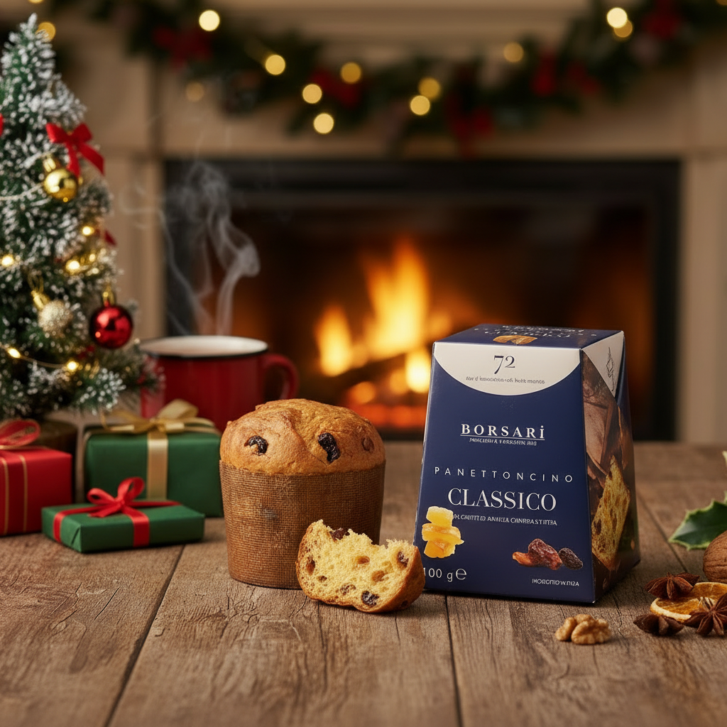 Mini Weihnachtskuchen Panettone, Borsari