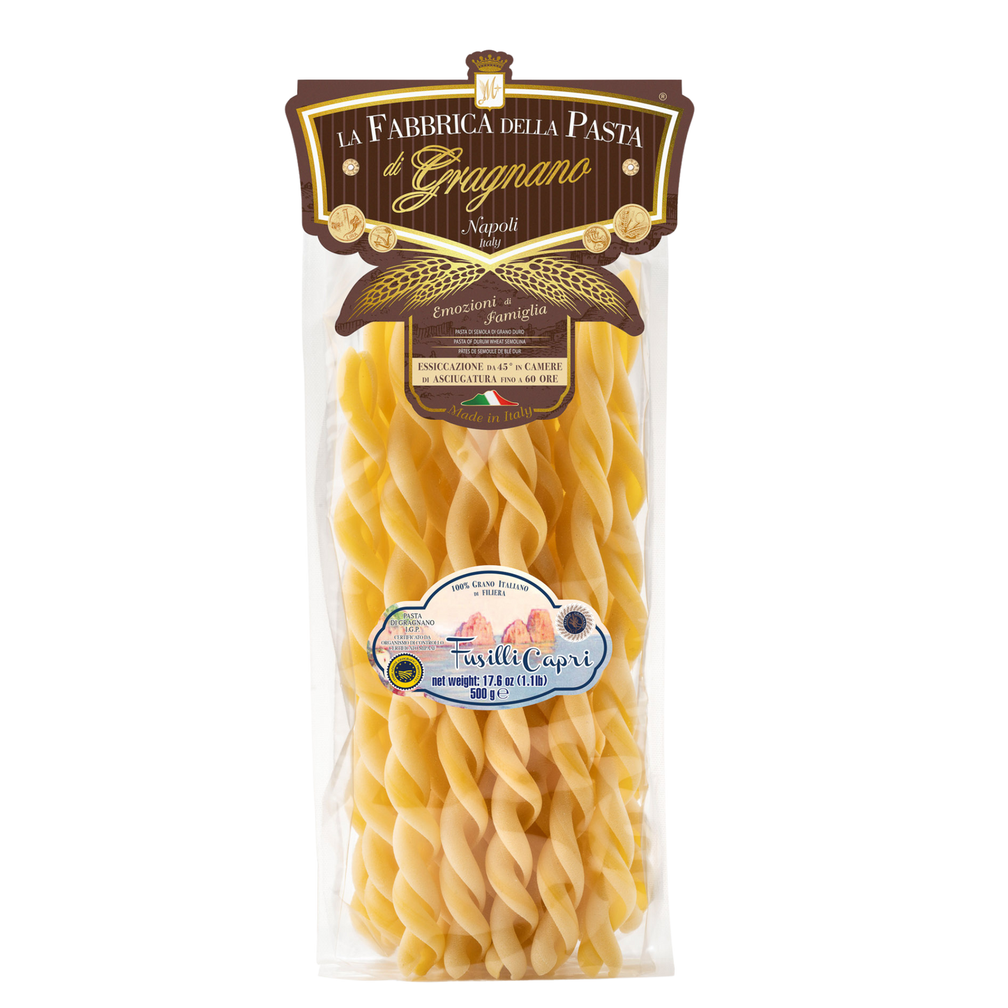 Fusilli Capri IGP 500 g – Verpackung