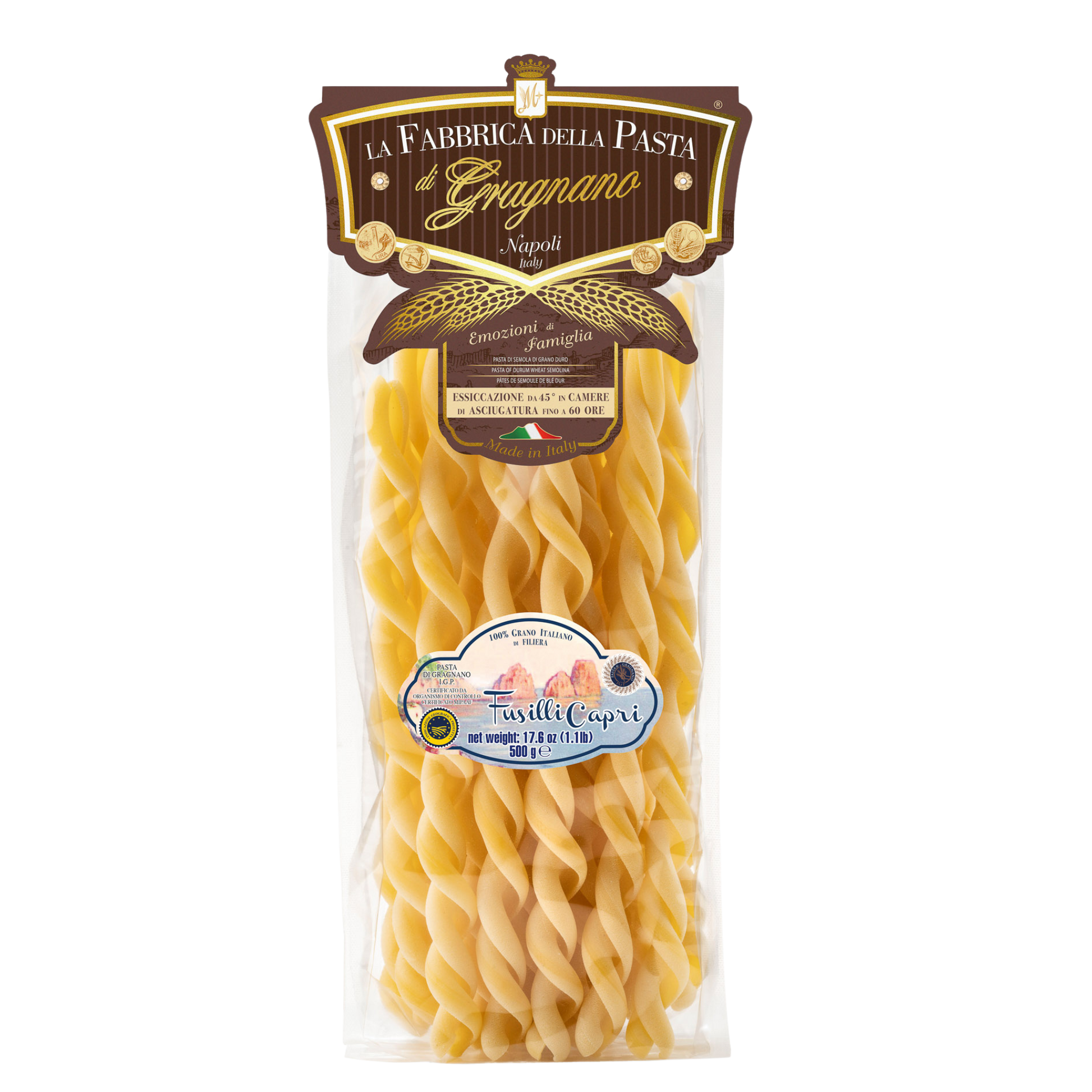 Fusilli Capri IGP 500 g – Verpackung