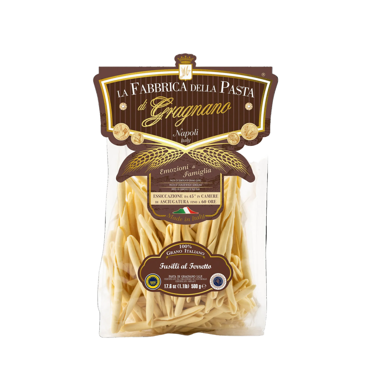 Fusilli al Ferretto 500 g – Verpackung