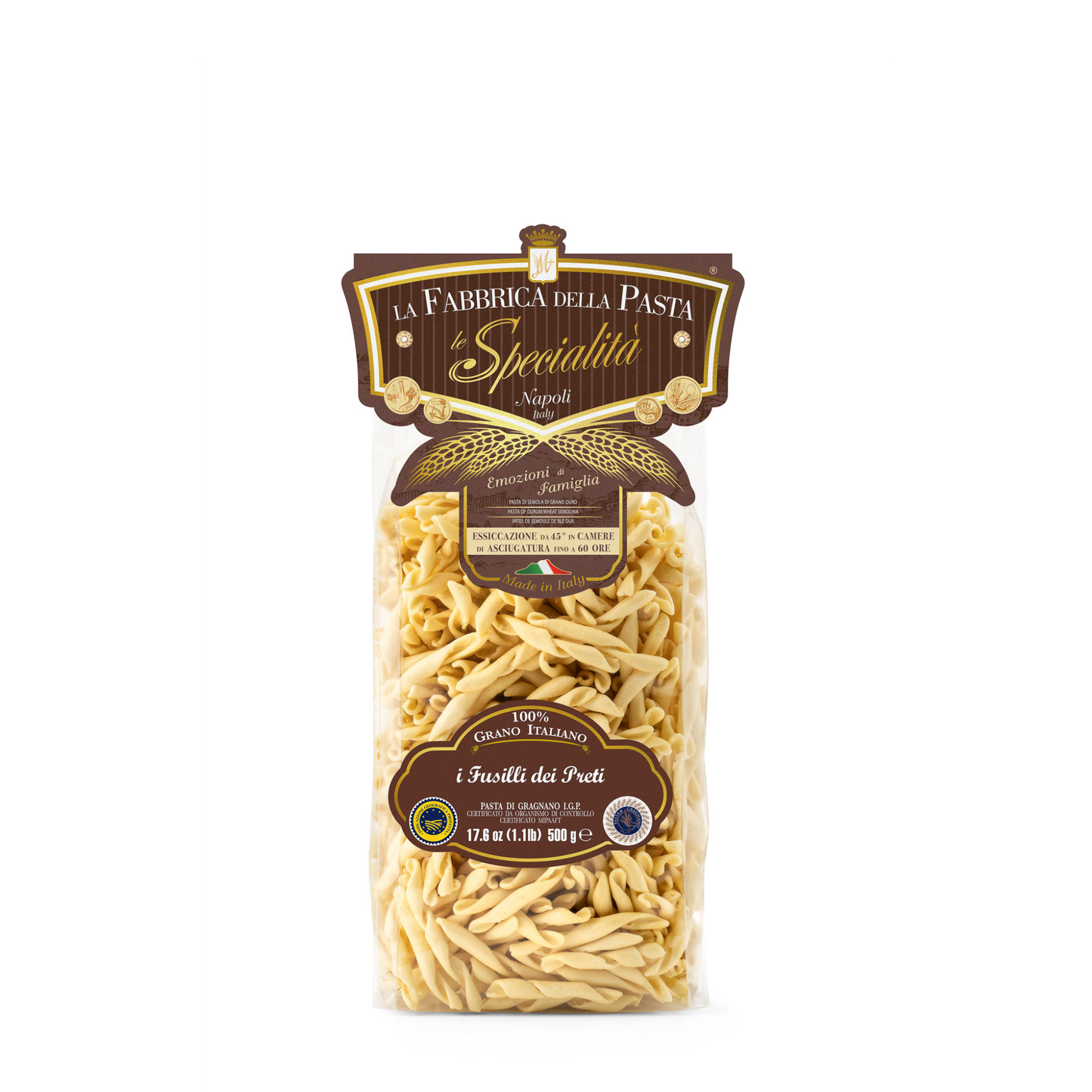 Fusilli dei Preti 500 g – Verpackung