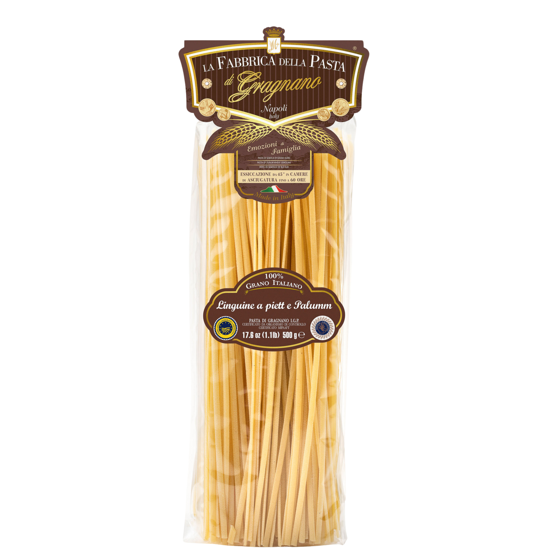 Linguine „a piett e palumm“ IGP 500 g – Verpackung