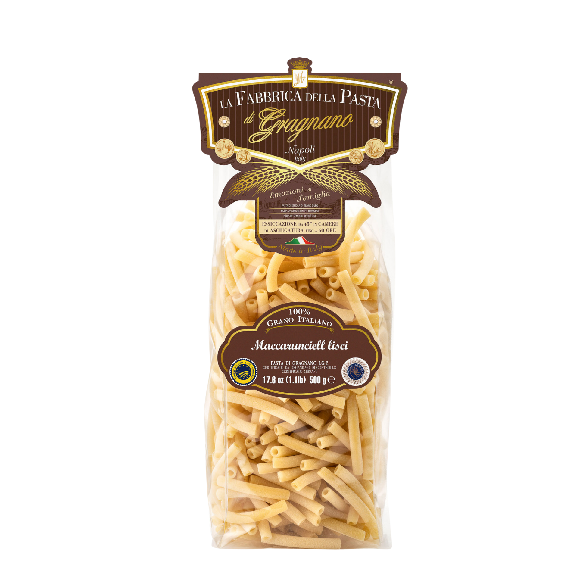 Maccarunciell lisci IGP 500 g – Verpackung