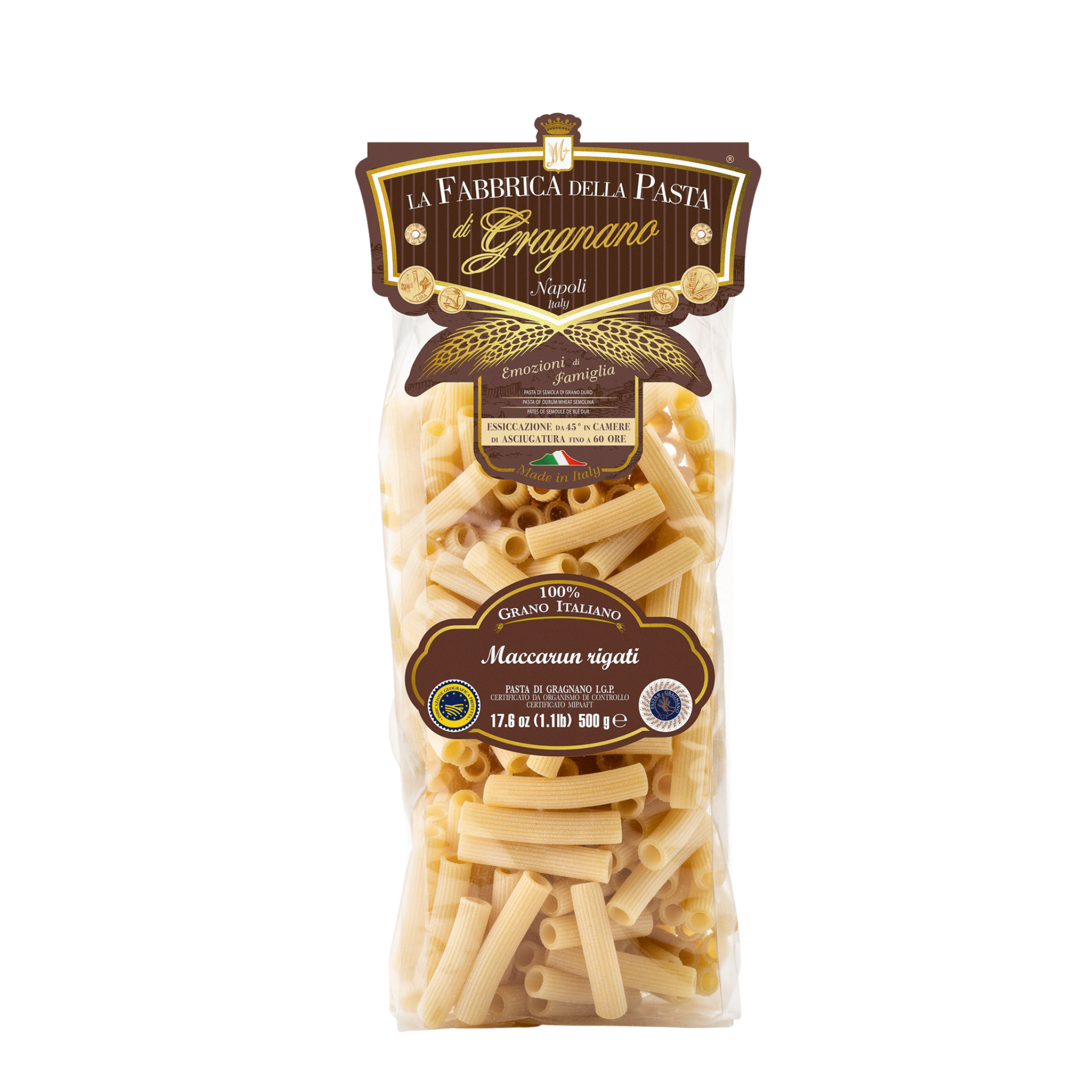 Maccarun rigati IGP 500 g – Verpackung