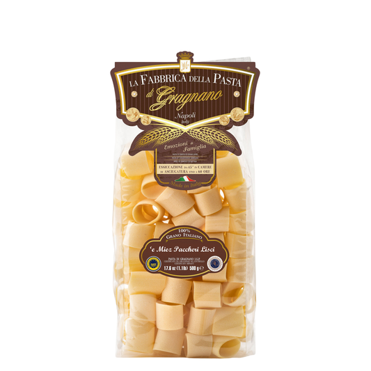 'e Miez Paccheri lisci IGP 500 g – Verpackung