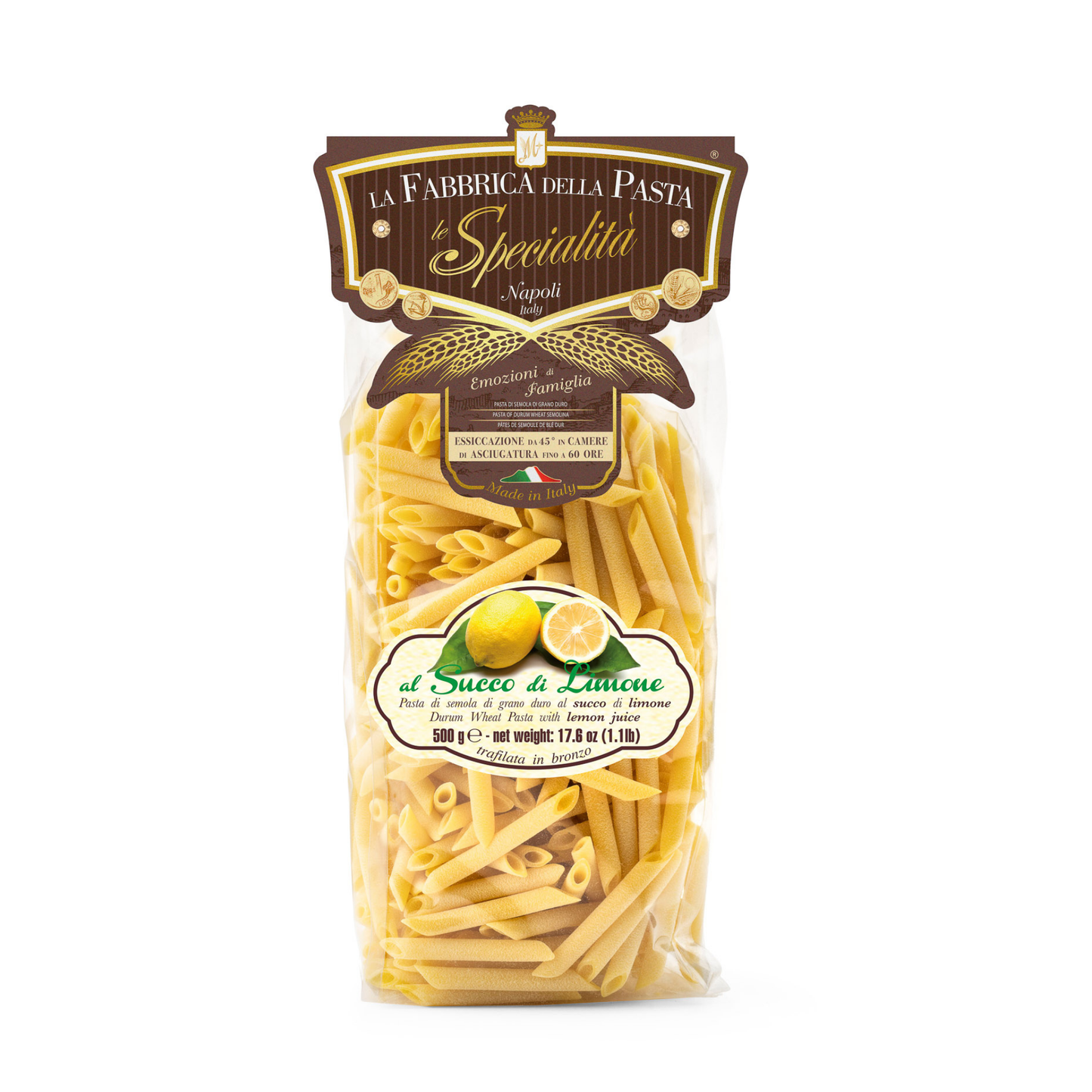Pennette al limone 500 g – Verpackung