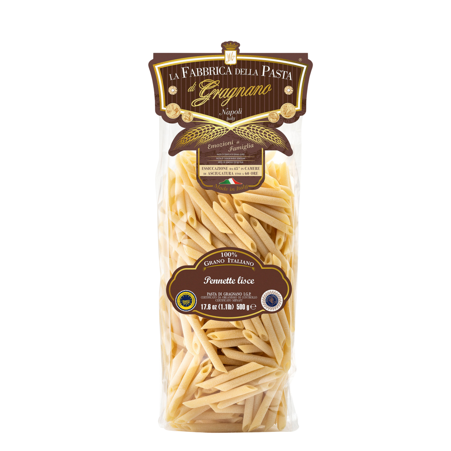 Pennette lisce IGP 500 g – Verpackung