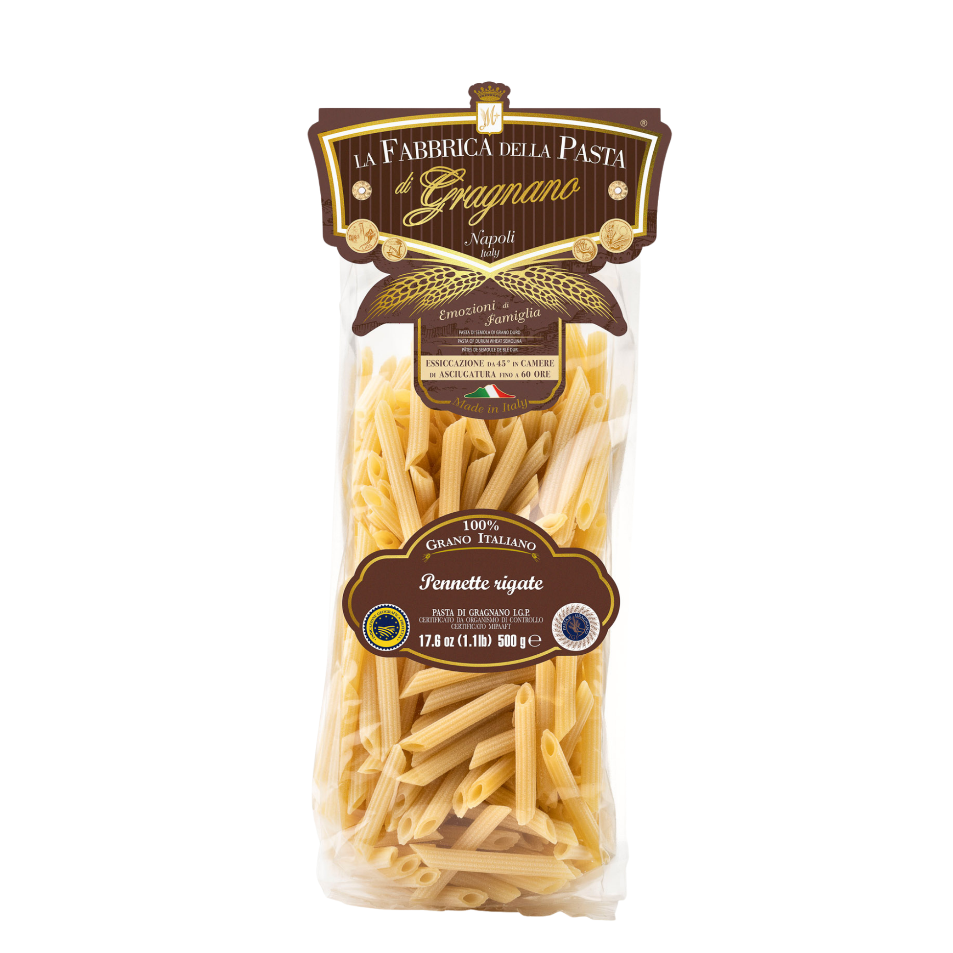 Pennette rigate IGP 500 g – Verpackung