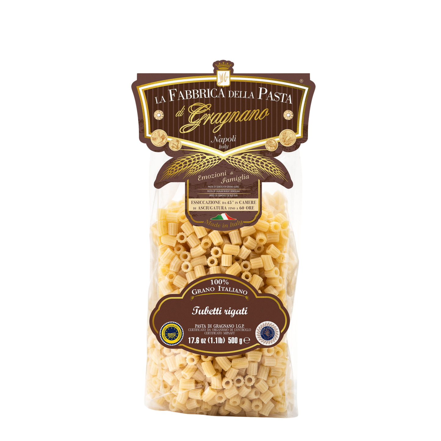Tubetti rigati IGP 500 g – Verpackung