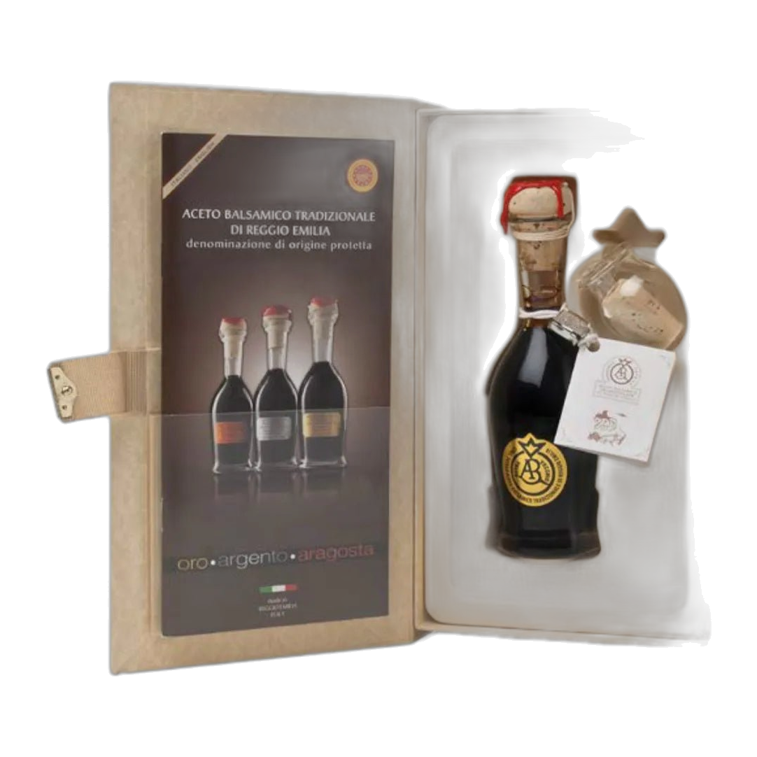 Aceto Balsamico Tradizionale Di Reggio Emilia D.O.P. Oro mind. 25 Jahre gereift (mehr als 300 Punkte) - Roccos Weinlager