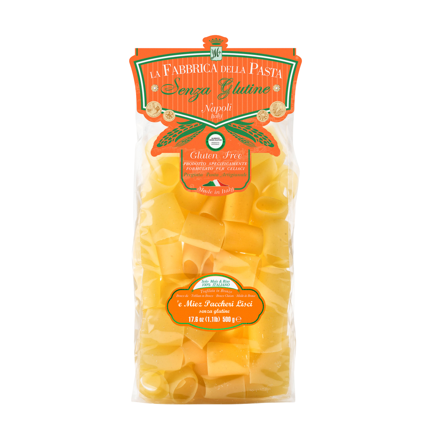 ‘e Miez Paccheri Lisci Senza Glutine 500 g – Verpackung