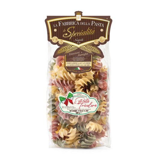 Fusilloni tricolore 500 g – Verpackung