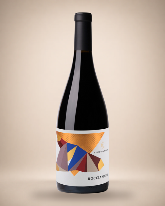 Il Conte Villa Prandone Rocciamara Vino Rosso 2023 Freisteller