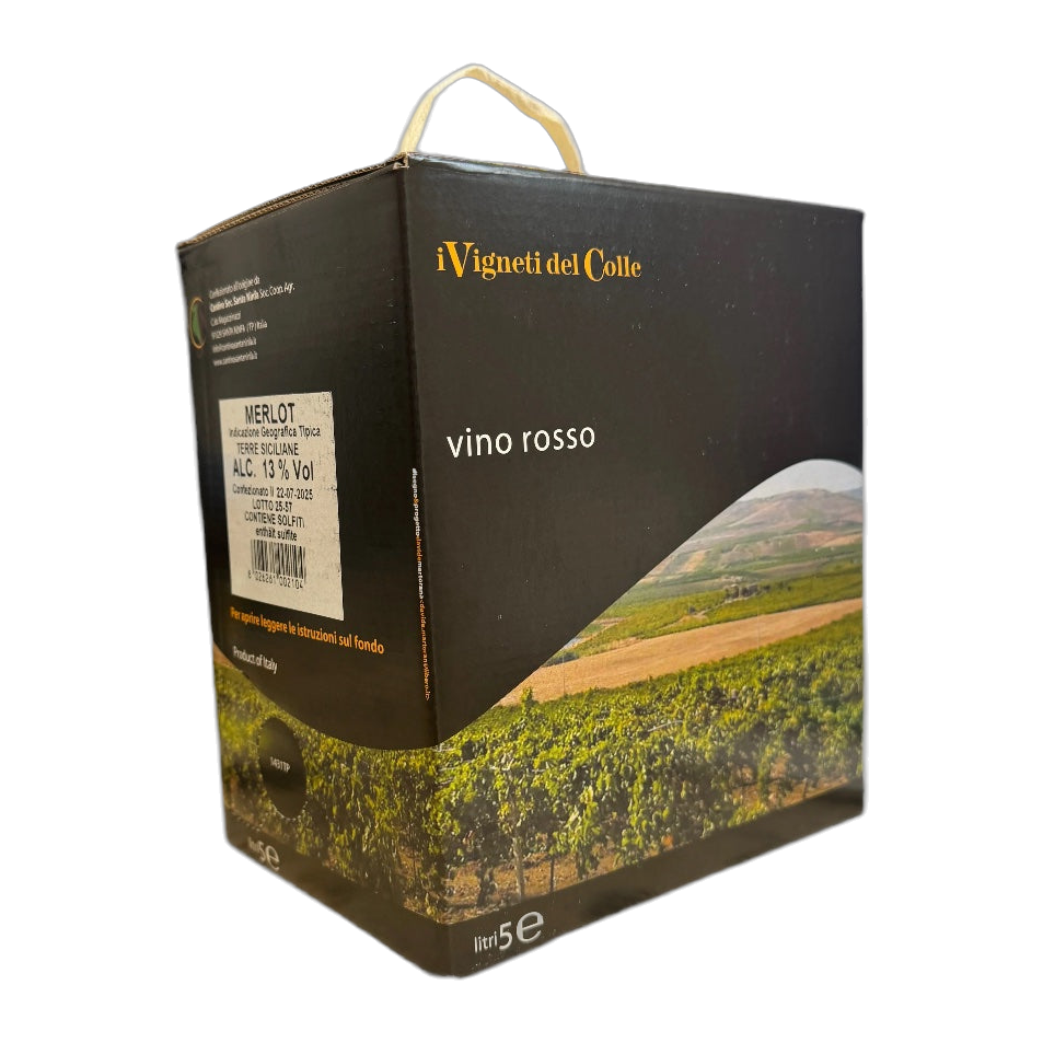 Merlot IGT Terre Siciliane 5 Liter Bag in Box
