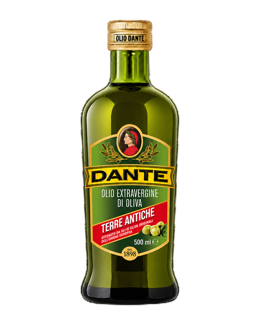 Olio Dante Terre Antiche – Olivenöl Extra Vergine 500 ml Freisteller