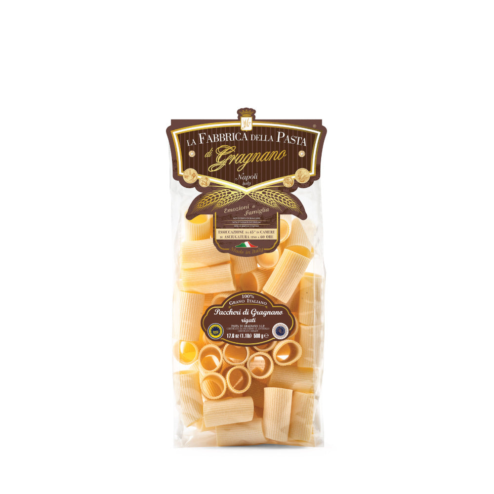 Paccheri di Gragnano rigati IGP 500 g – Verpackung