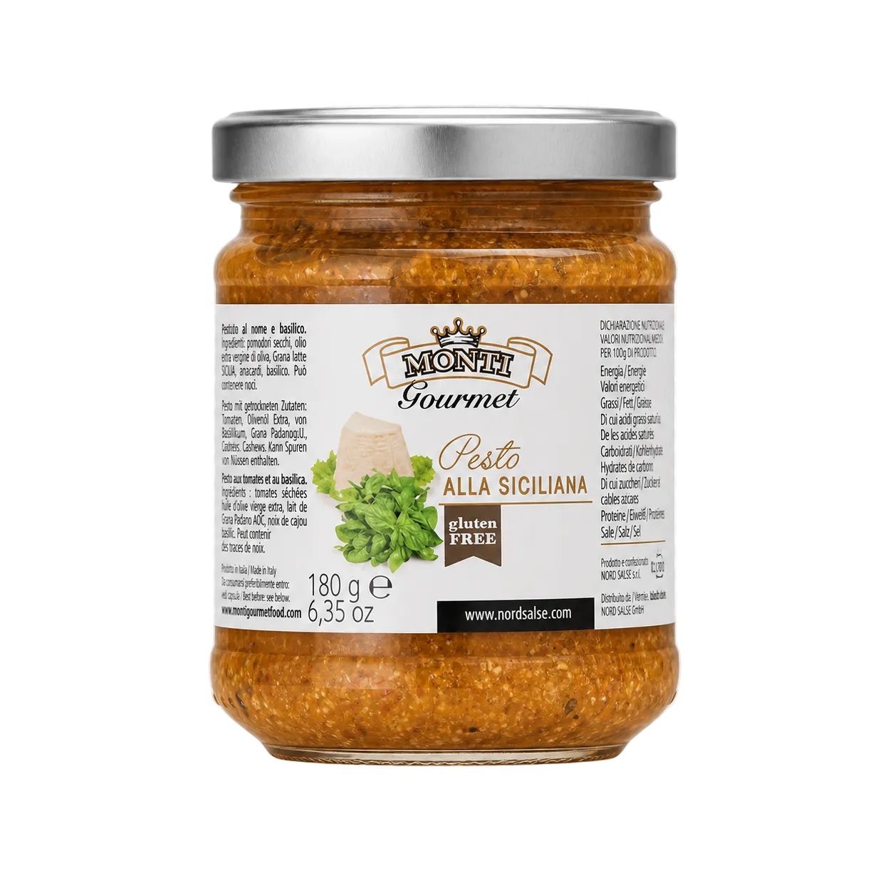 Monti Gourmet Pesto alla Siciliana 180 g Glas
