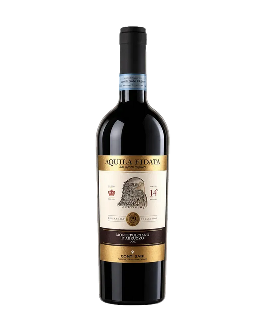 Conti Sani Aquila Fidata Montepulciano d'Abruzzo DOC, Flasche