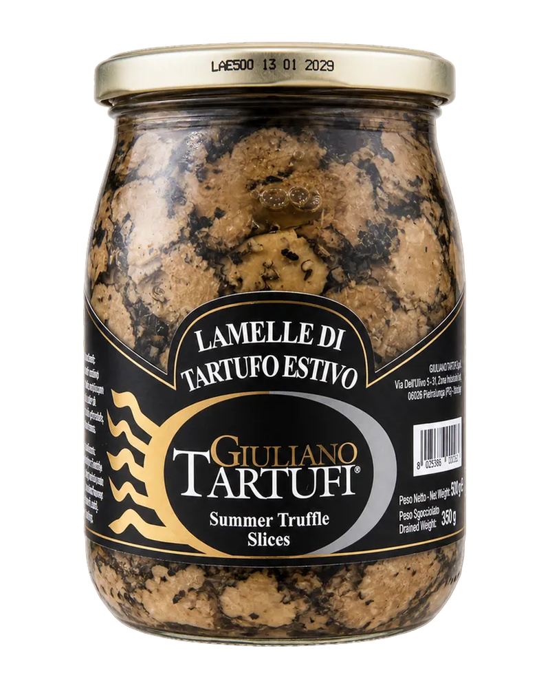 Giuliano Tartufi Lamelle di Tartufo Estivo Sommertrüffel-Scheiben 500 g Freisteller