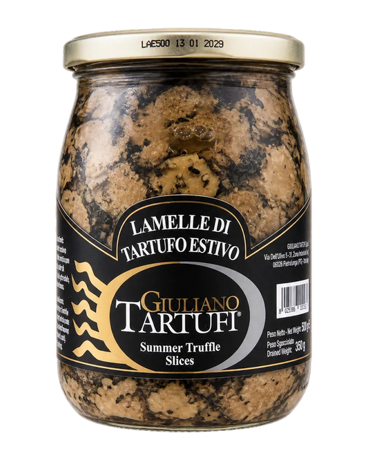 Giuliano Tartufi Lamelle di Tartufo Estivo Sommertrüffel-Scheiben 500 g Freisteller