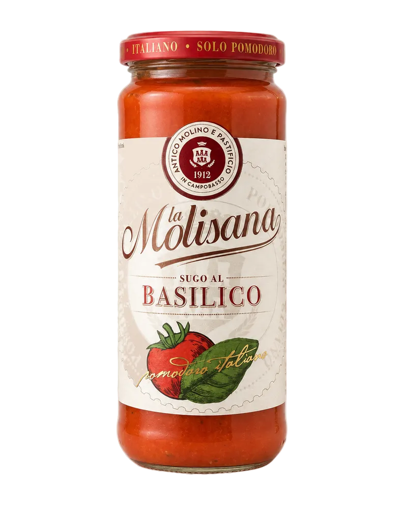 La Molisana Sugo al Basilico Tomatensauce mit Basilikum 340 g Freisteller