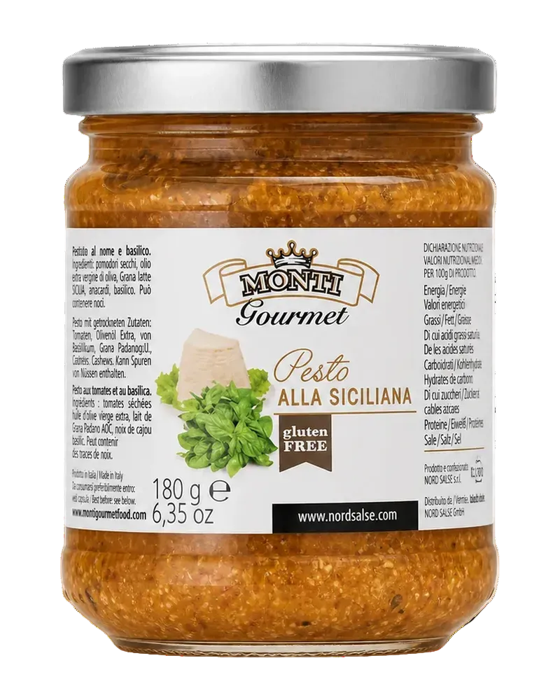 Monti Gourmet Pesto alla Siciliana 180 g Freisteller