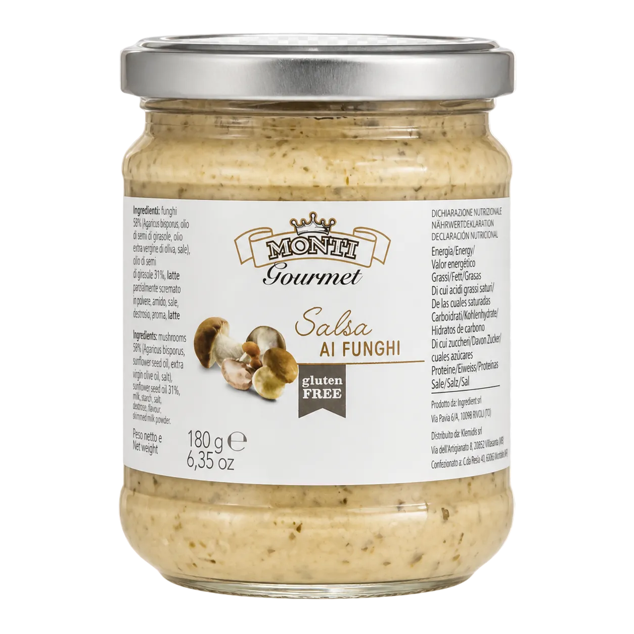Monti Gourmet Salsa ai Funghi 180 g Glas