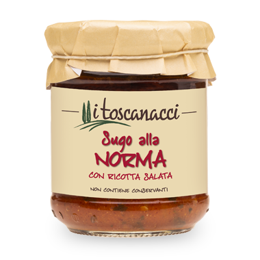 I Toscanacci Sugo alla Norma con Ricotta Salata 180 g Glas