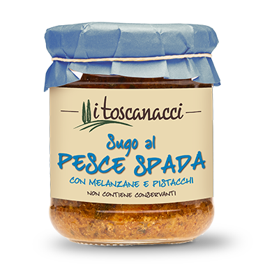I Toscanacci Sugo al Pesce Spada con Melanzane e Pistacchi 180 g Glas